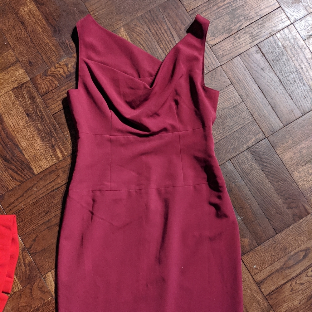 Black Halo Wine Red Dress
